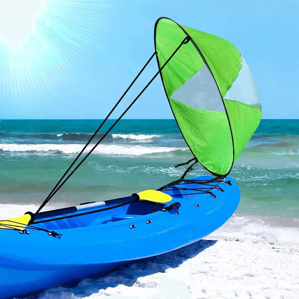 Voile pop-up pour kayak et paddleboard. Achetez des accessoires pour kayak sur Mounteen. Expédition mondiale disponible.