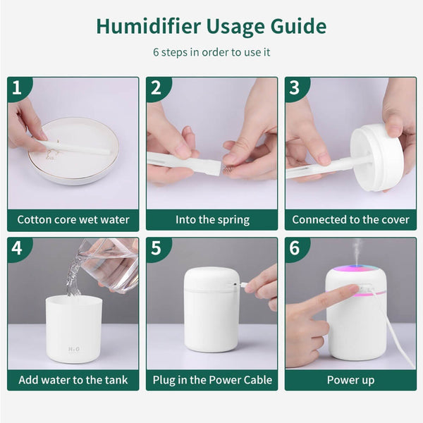 How to use a portable air humidifier