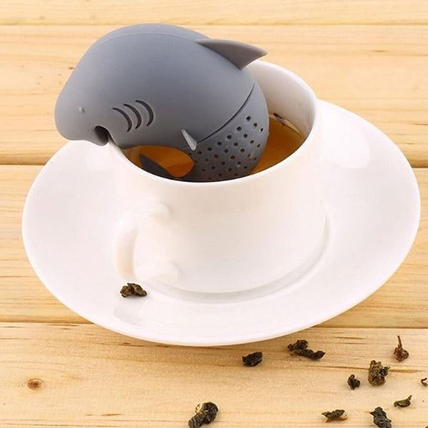 Passoire à thé en silicone en forme de requin. Achetez des passoires à thé sur Mounteen. Expédition mondiale disponible.