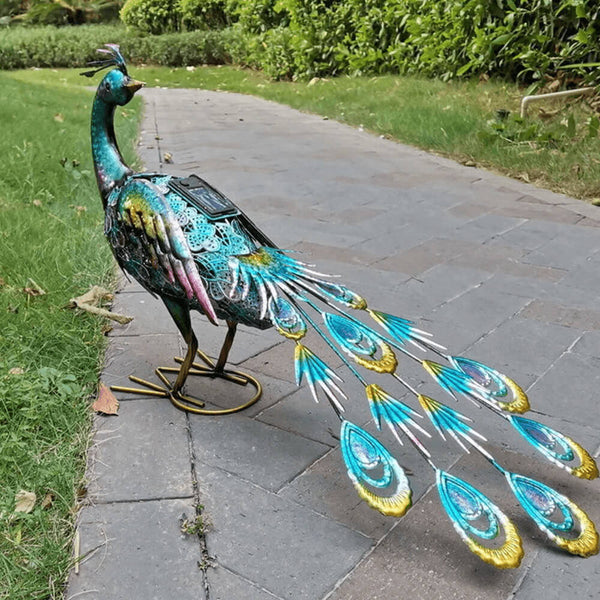 Solar Powered Peacock Garden Statue. Shop Night Lights & Ambient Lighting on Mounteen. Worldwide shipping available.