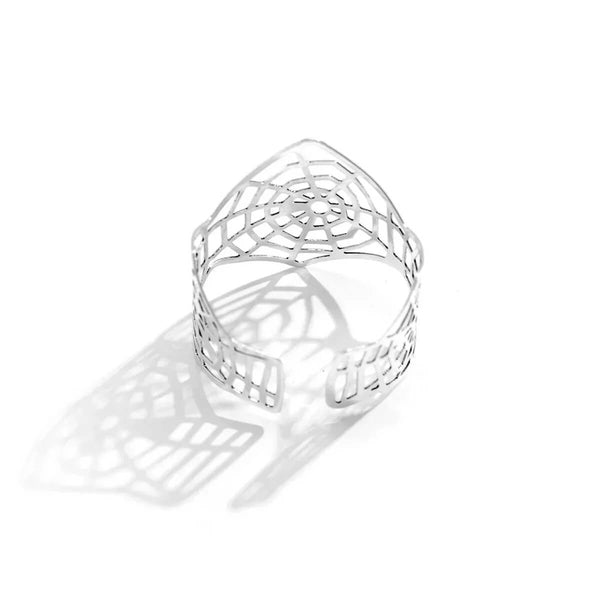 Spider Web Cobweb Cuff Bracelet - Mounteen