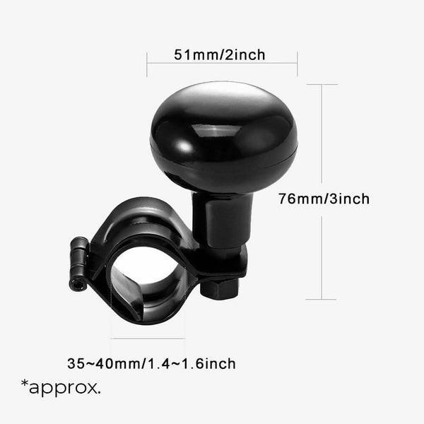 Steering Wheel Spinner Knob - Dimensions