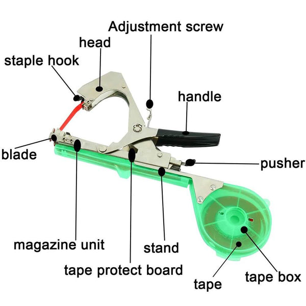 Tape Tool For Binding Plant Vines