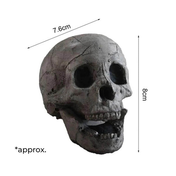 Terrifying Human Skull Fire Pit - Skull Size