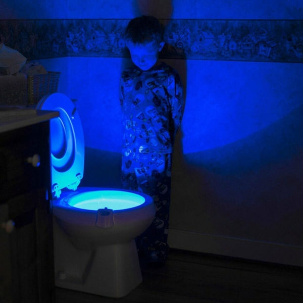 Lueur lumineuse du siège des toilettes. Achetez des lumières flottantes et submersibles sur Mounteen. Expédition mondiale disponible.