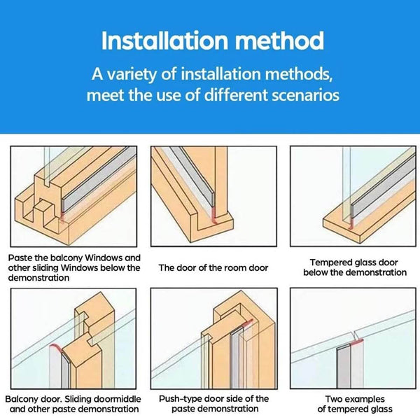 Weather Stripping Door Seal Strip - Installation