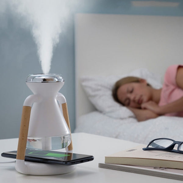 Chargeur de téléphone sans fil et humidificateur de brouillard/brume. Achetez des déshumidificateurs sur Mounteen. Expédition mondiale disponible.