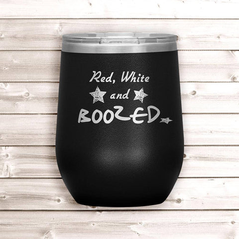 Patriotic wine tumbler