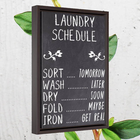 Laundry Schedule Sign