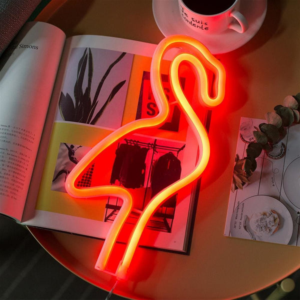 Neon Flamingo Light