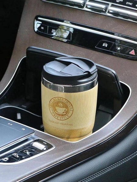 Bamboo Travel Mug With Screw Lid