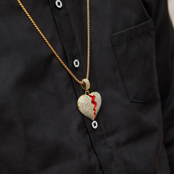 Collier Chaîne Coeur Brisé - Acheter en ligne