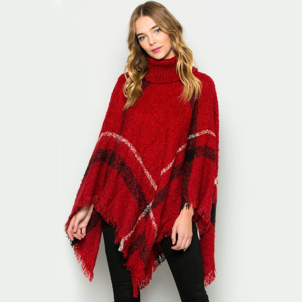 Comment porter un pull poncho avec manches - Mounteen