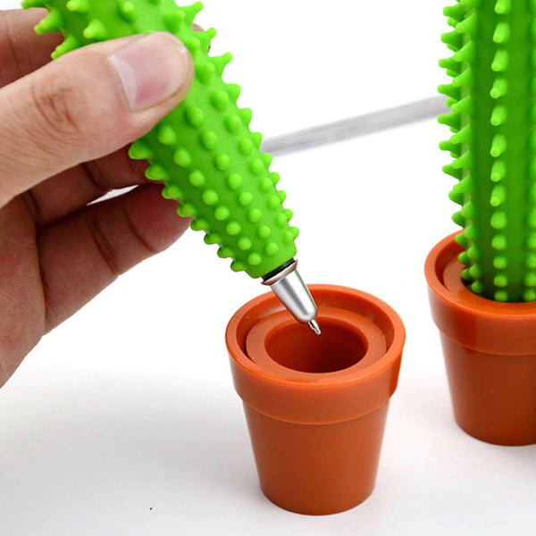 Stylo cactus vert mignon et amusant. Achetez des stylos sur Mounteen. Expédition mondiale disponible.