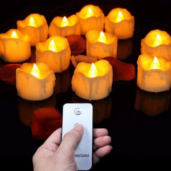 Flameless candles with remote control warm white - Buy online
