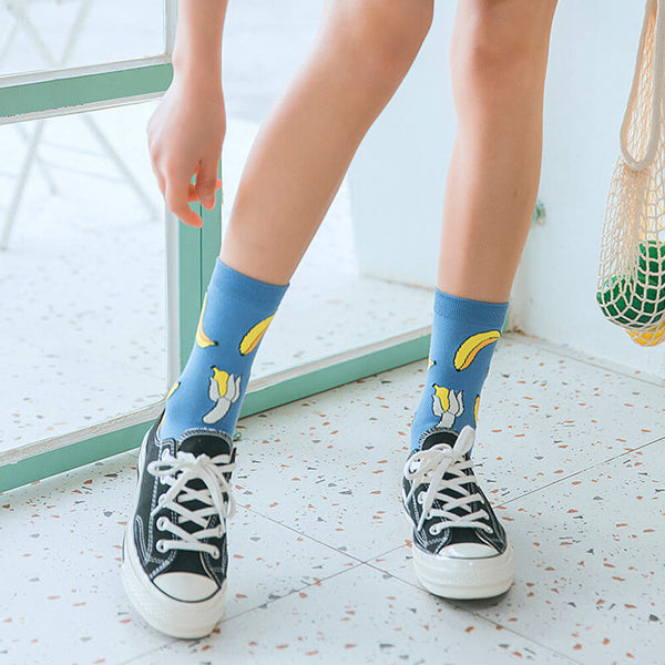 Funny Banana Socks. Shop Hosiery on Mounteen. Worldwide shipping available.