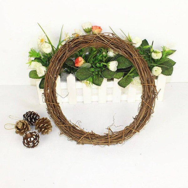 Grapevine wreath frame