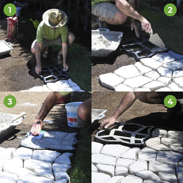 How to Build Garden Pathways with a Garden Path Maker Mold