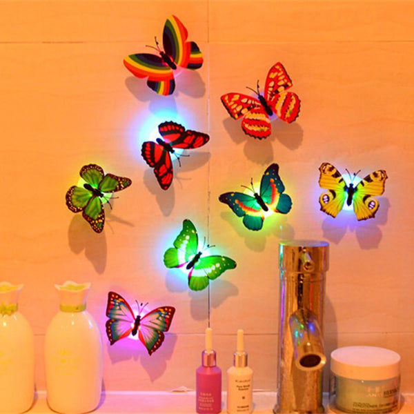 LED-3D-Schmetterlings-Wandleuchten (10 Stück) – Online kaufen