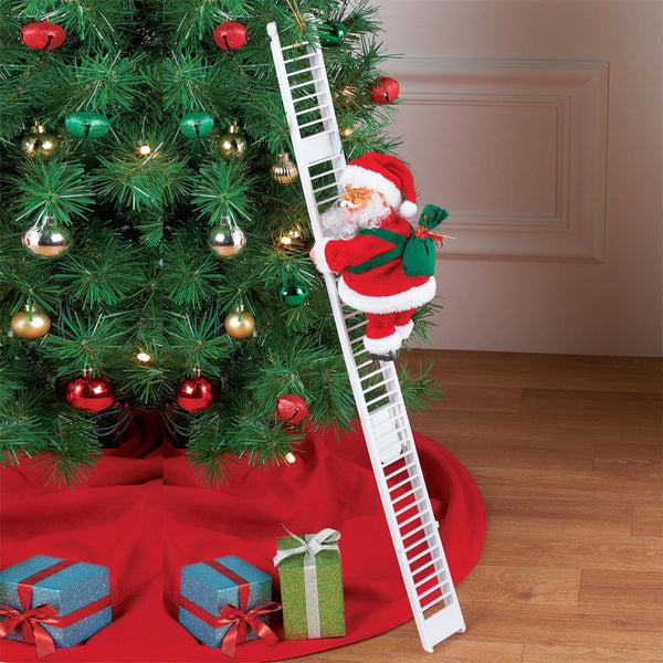 Mr. Christmas Santa Climbing Ladder Christmas Figurine - Mounteen