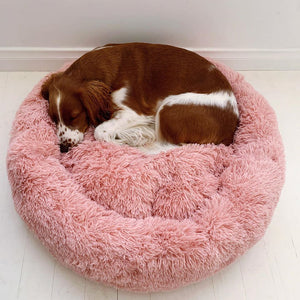 Round Faux Fur Pet Bed - Mounteen. Worldwide shipping available.