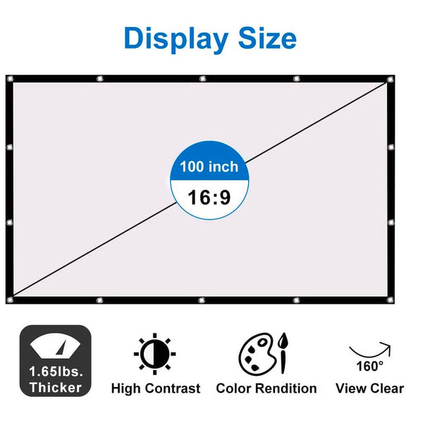 Portable Anti-Light Outdoor Projector Screen. Shop Projection Screens on Mounteen. Worldwide shipping available.