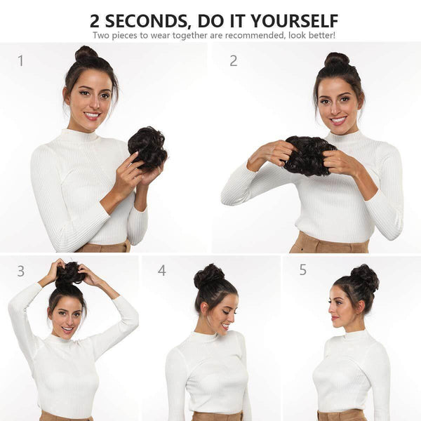 How to wear a messy bun scrunchie - Step-by-step Guide