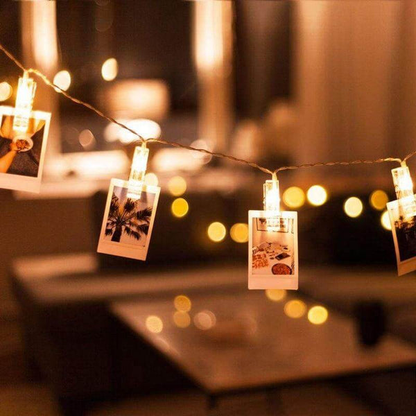 Battery powered farmhouse string lights