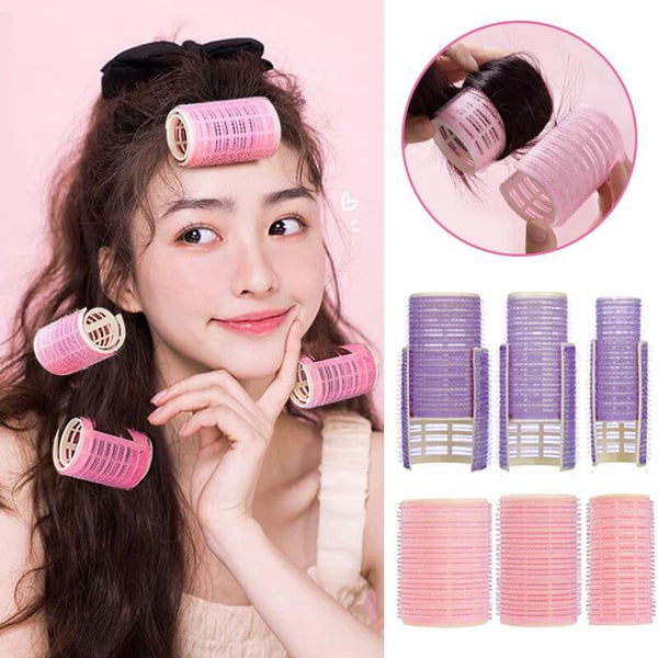 Self Grip Hair Rollers - Pink - Mounteen