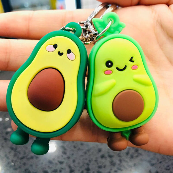 Smiling & Winking Avocado Car Keychain - Buy online