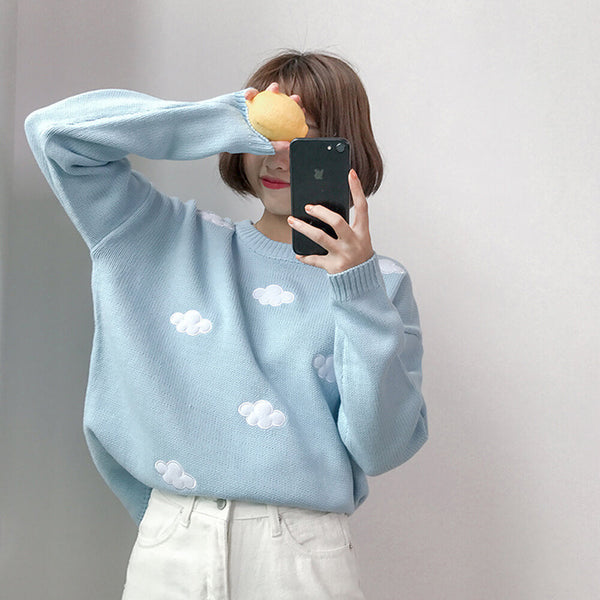 Unisex Knitted Cloud Sweater. Shop Outerwear on Mounteen. Worldwide shipping available.