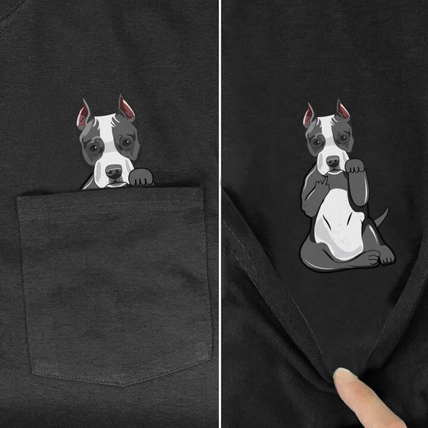 pitbull pocket shirt