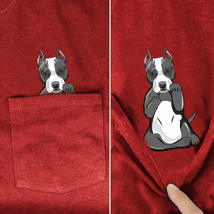 pitbull pocket shirt