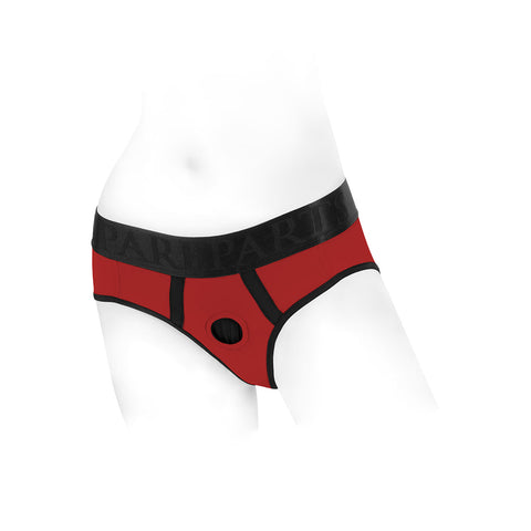 Unisex Strap-On Harness Boxer Briefs Short Briefs O-Ring Underwear Panties