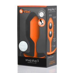 b-vibe Snug Plug Large Orange in Box