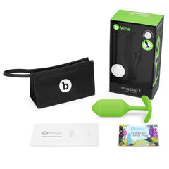 b-vibe Snug Plug Large Lime Box Contents