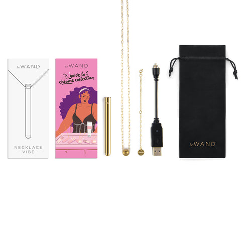 Le Wand Vibrating Necklace Box Contents