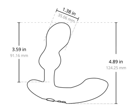 Lovense Edge 2 Measurements