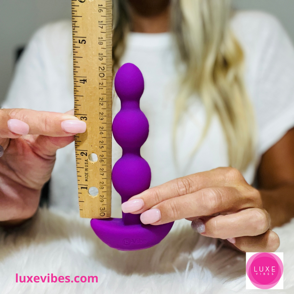 b-vibe Triplet Next to Ruler Showing Insertable Length