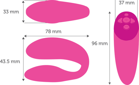 We-Vibe Chorus Measurement Illustration