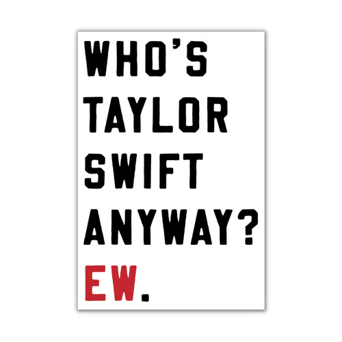 Taylor Swift Song Lyrics Vinyl Textured Sticker – B. Erin Designs
