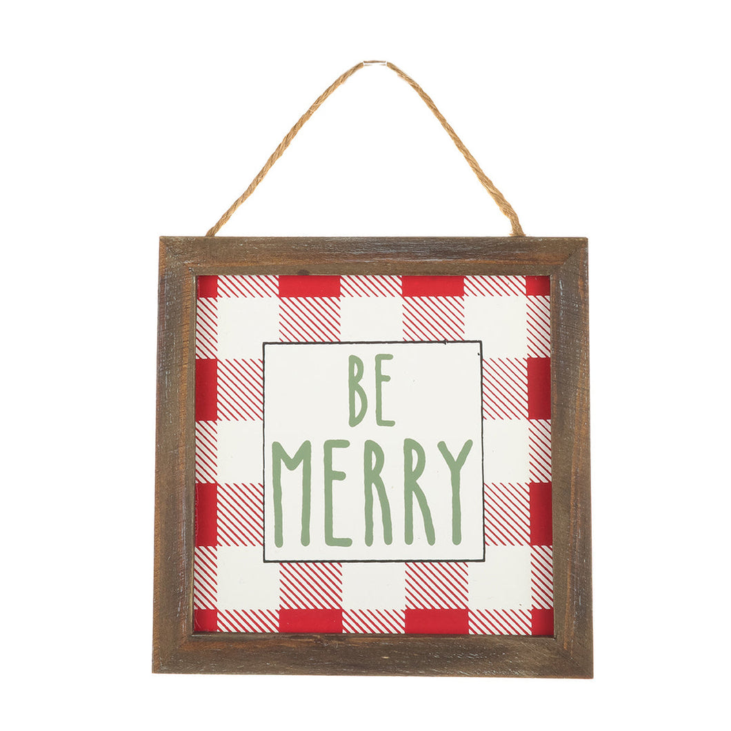 Be Merry Framed Ornament