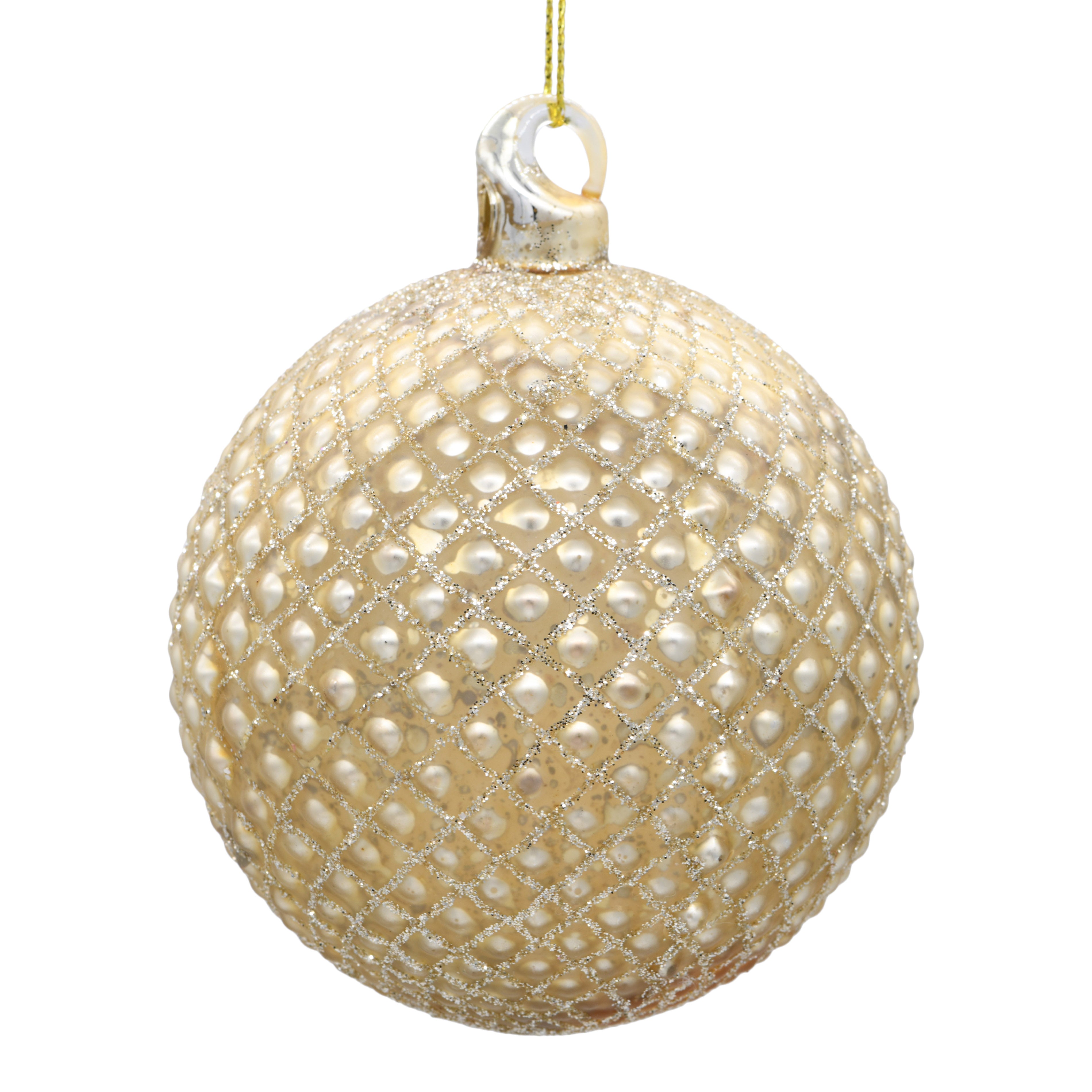 Set of 6 Quilted Baubles - Gold – The Bauble Collection