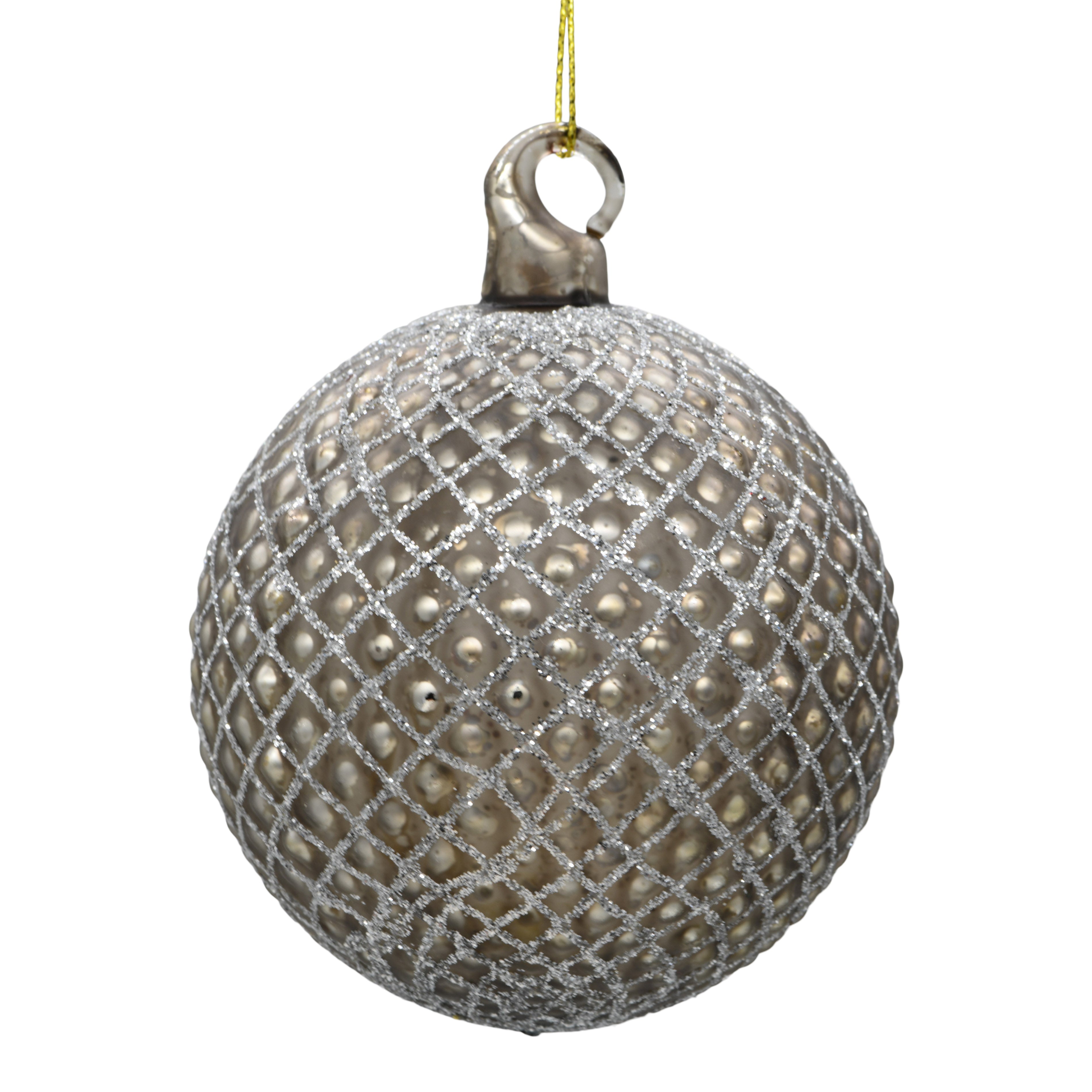 Set of 6 Quilted Baubles - Bronze – The Bauble Collection