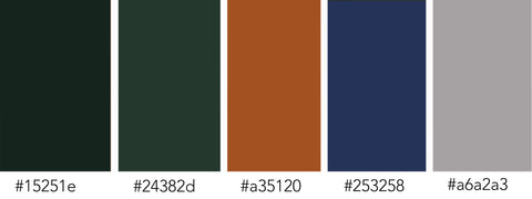 Bountiful Blessings art color palette moodboard HEX