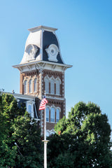 university arkansas old main tower art by Lisa Blount