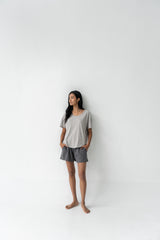Organic Cotton Laze Shorts | Graphite