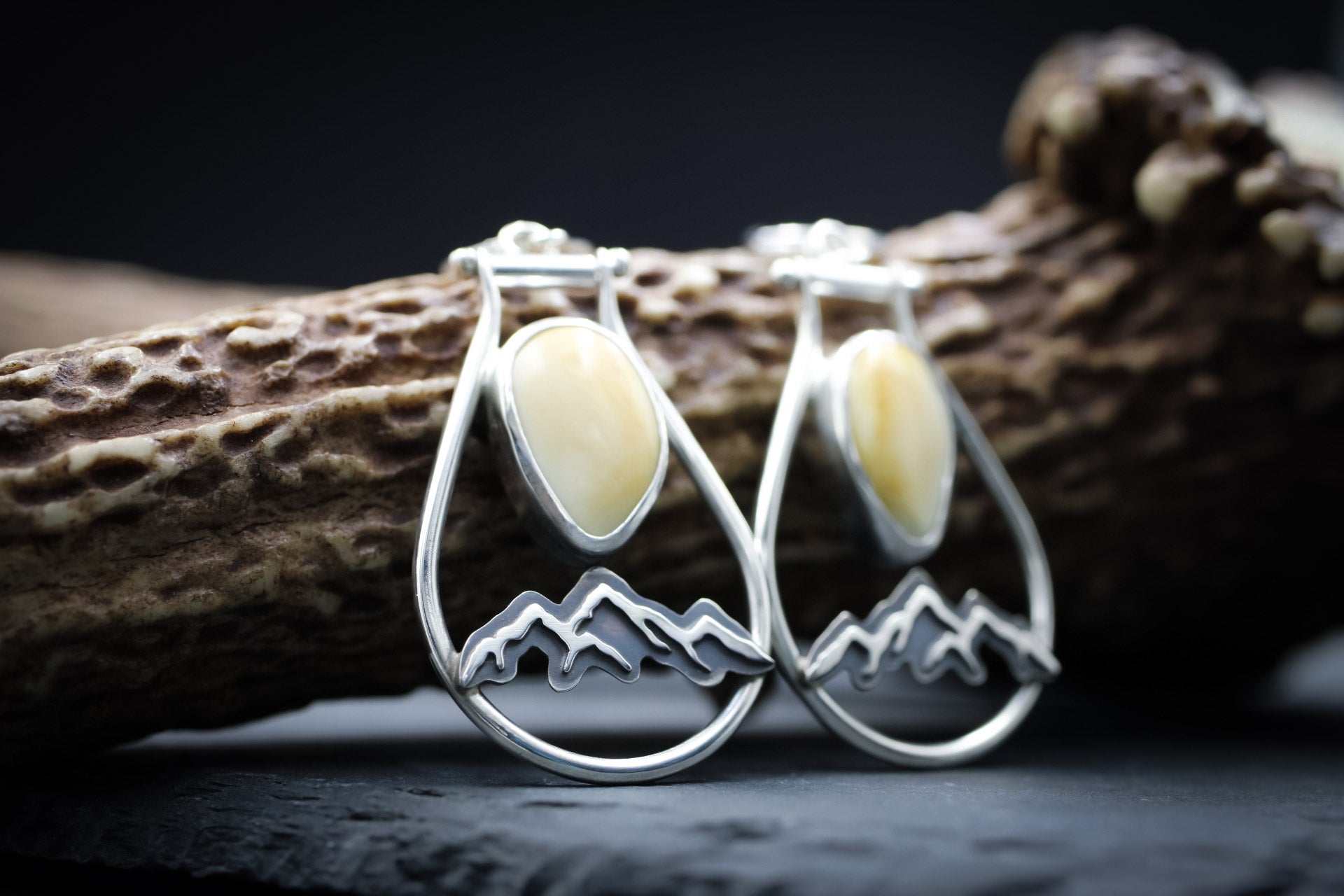 Elk Ivory Earrings