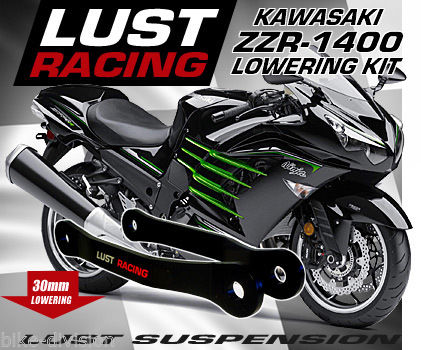 2012-2021 Kawasaki ZZR1400 ZX14R Lowering Kit, 30mm 1.2" Inches – LUST Racing