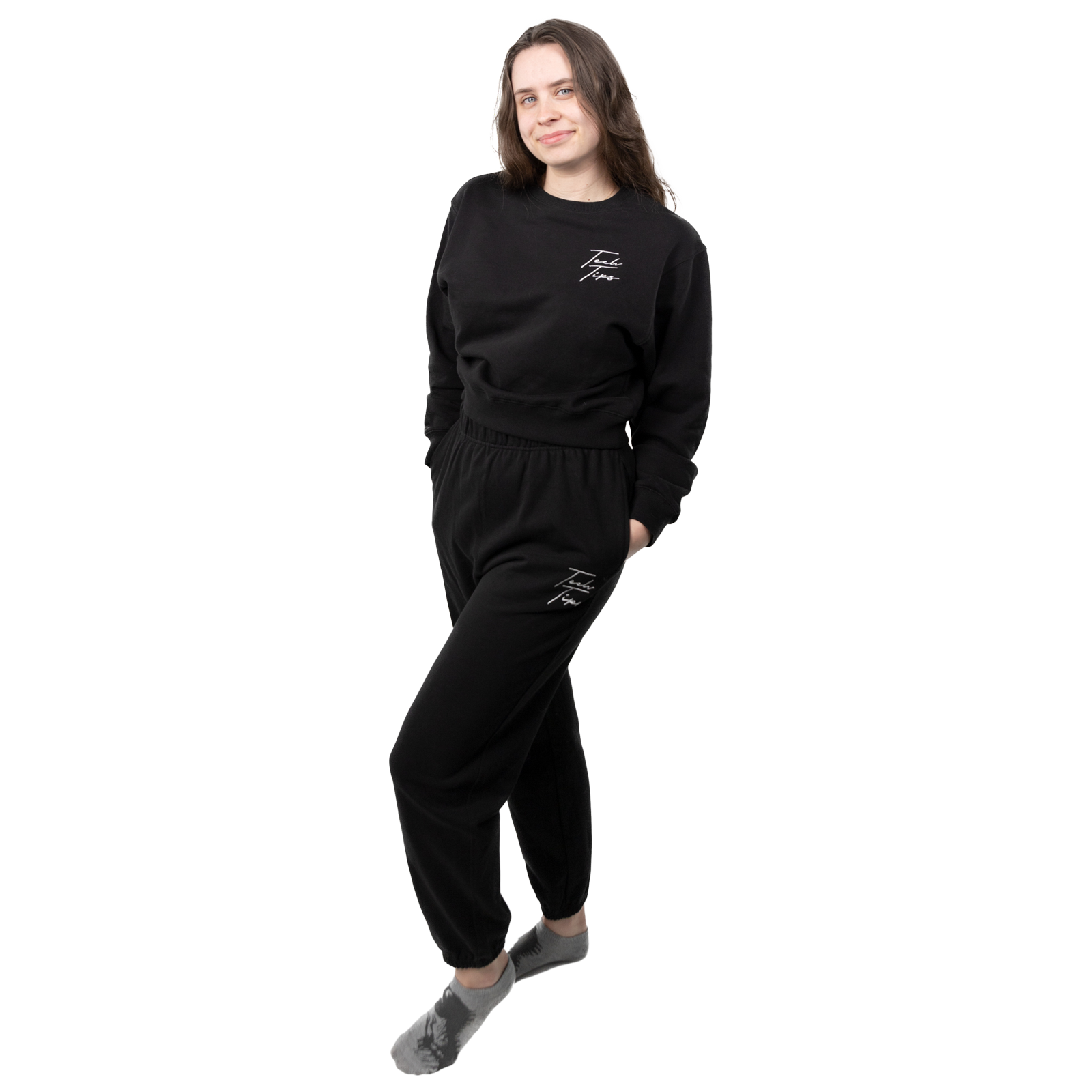 Embroidered Women's Sweater - Black